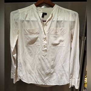 J. Crew Cream Blouse